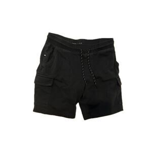 Edgar & Ash Black Cargo Shorts w Drawstring Mens Med